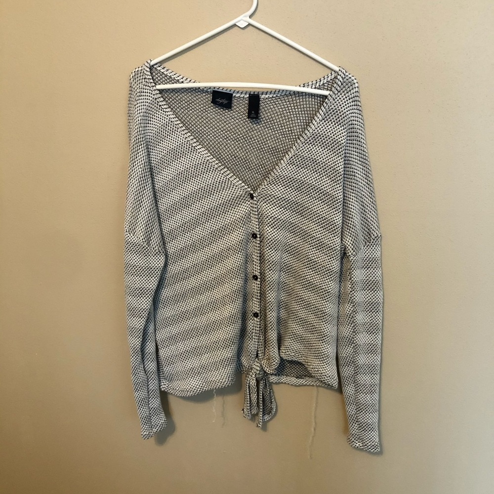 Oversized long sleeve button up